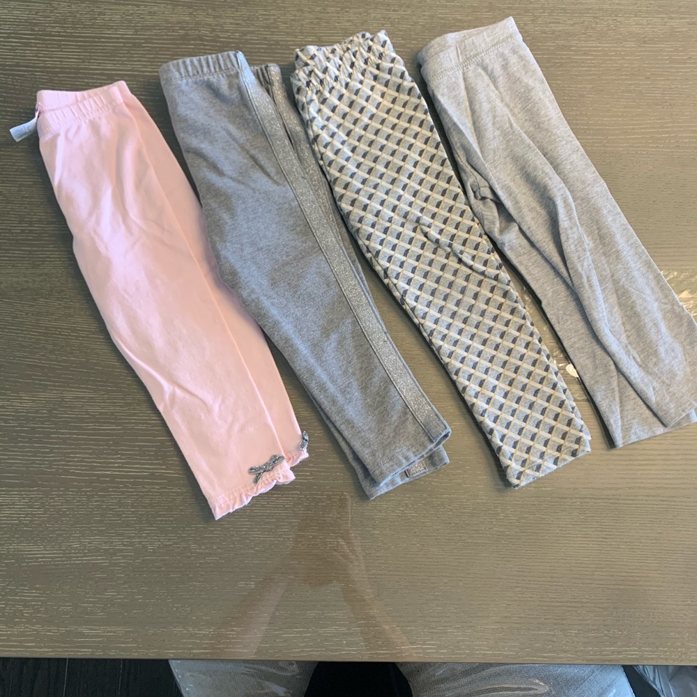 4 Piece Bundle- Girls Leggings- LIKE NEW
